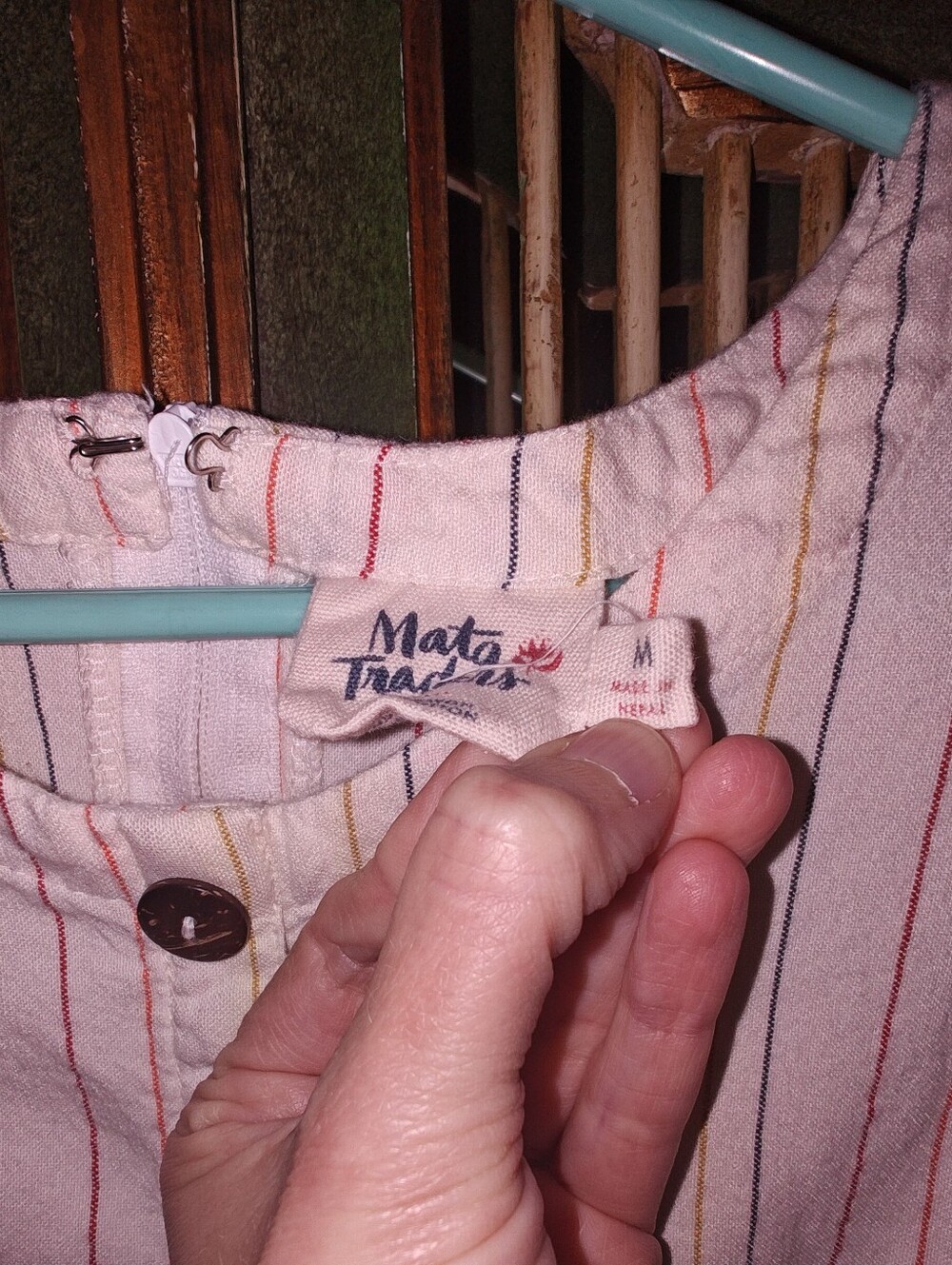 Mata Traders Rainbow Striped Raya Tank Dress Size M - Picture 2 of 8